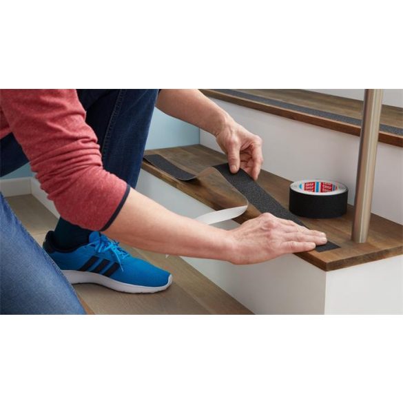 Csúszásgátló szalag, 25 mm x 5 m, TESA "Anti-slip", fekete
