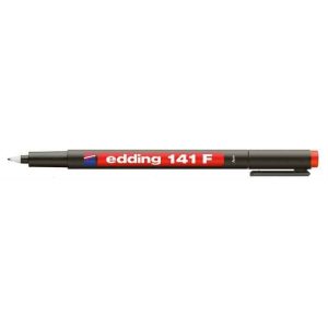 Alkoholos marker, OHP, 0,6 mm, EDDING "141 F", piros