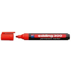   Alkoholos marker, 1,5-3 mm, kúpos, EDDING "300", piros