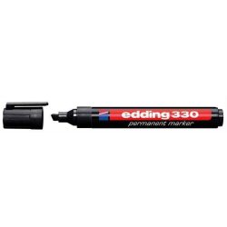   Alkoholos marker, 1-5 mm, vágott, EDDING "330", fekete