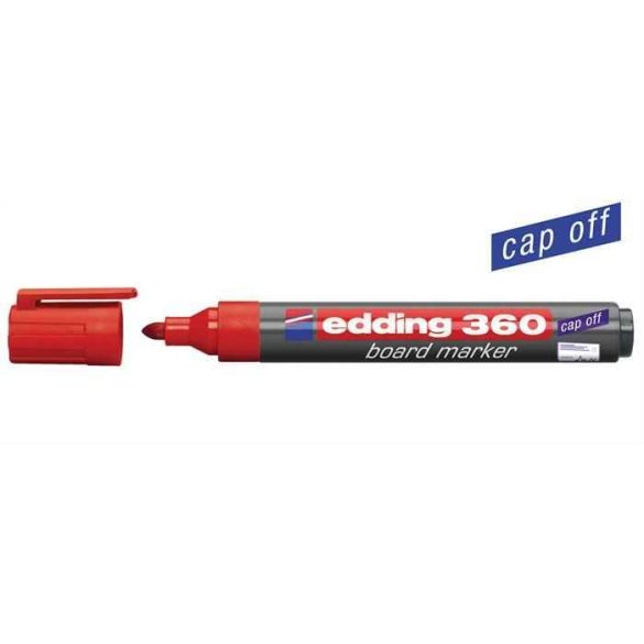 Táblamarker, 1,5-3 mm, kúpos, EDDING "360", piros
