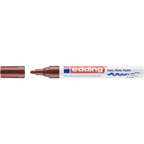 Lakkmarker, 2-4 mm, EDDING "750", barna