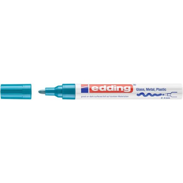 Lakkmarker, 2-4 mm, EDDING "750", világoskék