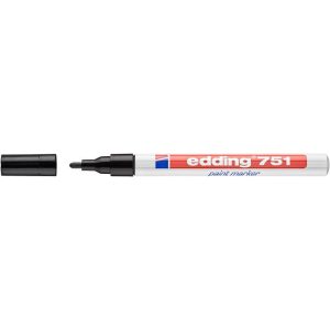 Lakkmarker, 1-2 mm, EDDING "751", fekete