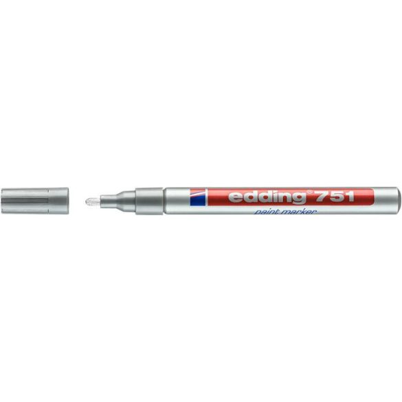 Lakkmarker, 1-2 mm, EDDING "751", ezüst