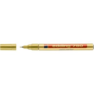 Lakkmarker, 0,8 mm, EDDING "780", arany