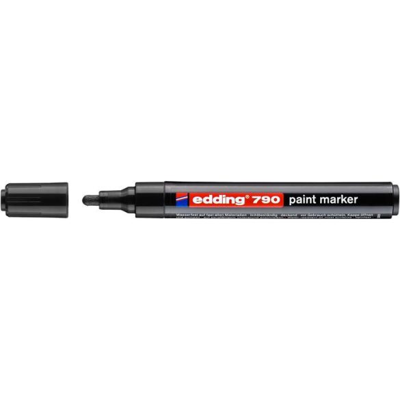 Lakkmarker, 2-3 mm, EDDING "790", fekete