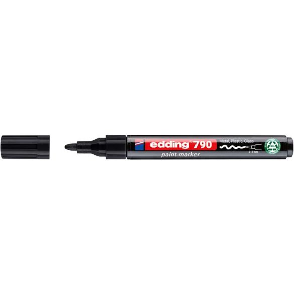 Lakkmarker, 2-3 mm, PCR, EDDING "790", fekete