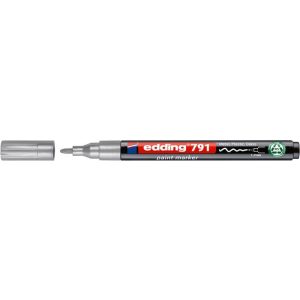 Lakkmarker, 1-2 mm, PCR, EDDING "791", ezüst