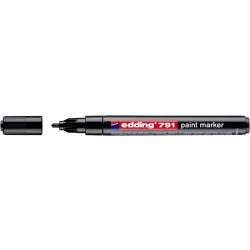Lakkmarker, 1-2 mm, EDDING "791", fekete