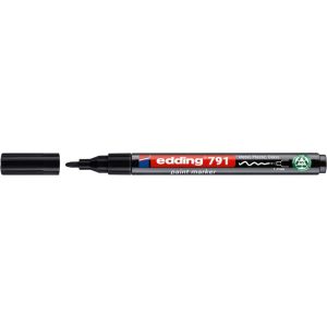 Lakkmarker, 1-2 mm, PCR, EDDING "791", fekete