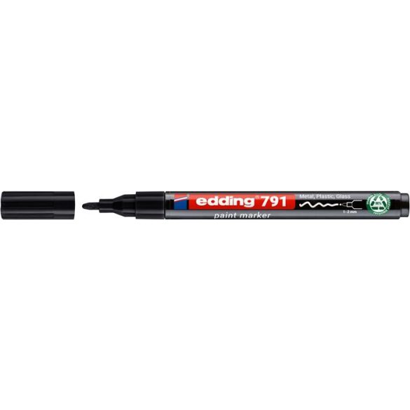 Lakkmarker, 1-2 mm, PCR, EDDING "791", fekete