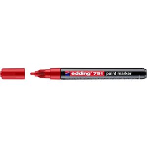 Lakkmarker, 1-2 mm, EDDING "791", piros