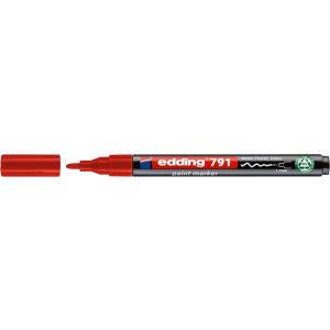 Lakkmarker, 1-2 mm, PCR, EDDING "791", piros