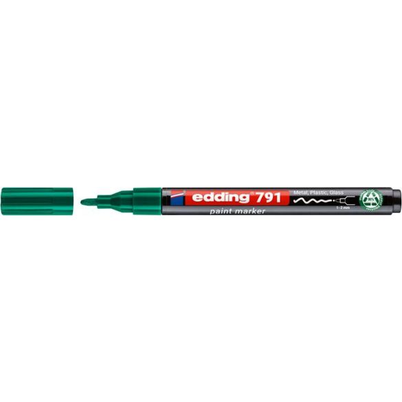Lakkmarker, 1-2 mm, PCR, EDDING "791", zöld