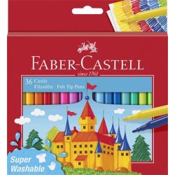   Filctoll készlet, FABER-CASTELL "Castle", 36 különböző szín