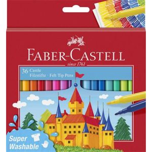 Filctoll készlet, FABER-CASTELL "Castle", 36 különböző szín