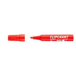   Flipchart marker, 1-3 mm, kúpos, ICO "Artip 11", piros