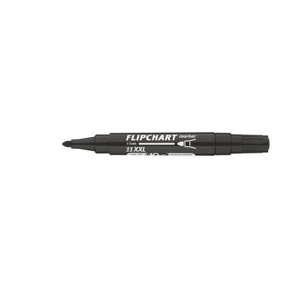 Flipchart marker, 1-3 mm, kúpos, ICO "Artip 11 XXL", fekete