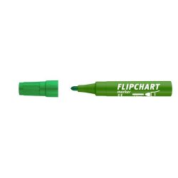   Flipchart marker, 1-3 mm, kúpos, ICO "Artip 11", zöld