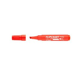   Flipchart marker, 1-4 mm, vágott, ICO "Artip 12 XXL", piros