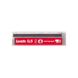 Grafitbél, HB, 0,5 mm, ICO "Micrograph"