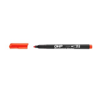Alkoholos marker, OHP, 2-3 mm, B, ICO, piros