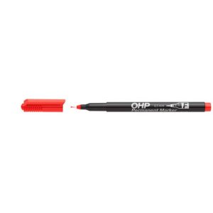 Alkoholos marker, OHP, 0,5 mm, F, ICO, piros