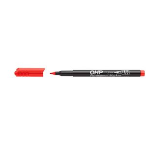 Alkoholos marker, OHP, 1-1,5 mm, M, ICO, piros