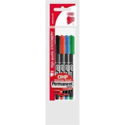   Alkoholos marker készlet, OHP, 1-1,5 mm, M, ICO, 4 különböző szín