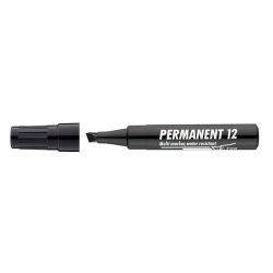   Alkoholos marker, 1-4 mm, vágott, ICO "Permanent 12", fekete