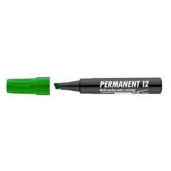   Alkoholos marker, 1-4 mm, vágott, ICO "Permanent 12", zöld