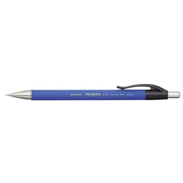 Nyomósirón, 0,5 mm, kék tolltest, Penac "RBR"