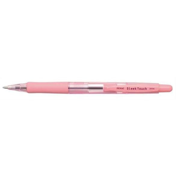 Golyóstoll, 0,7 mm, nyomógombos, PENAC "SleekTouch", kék