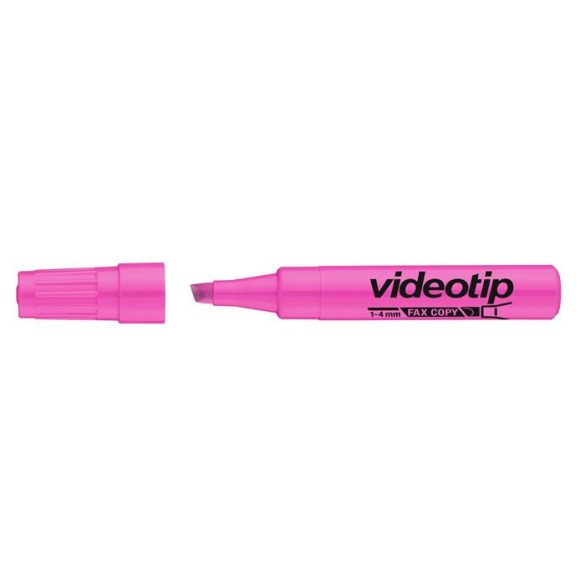 Szövegkiemelő, 1-4 mm, ICO "Videotip", rózsaszín