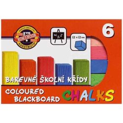 Járdakréta, 6 darabos, KOH-I-NOOR, vegyes szín
