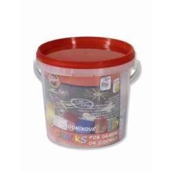 Járdakréta, vödörben, KOH-I-NOOR, vegyes szín