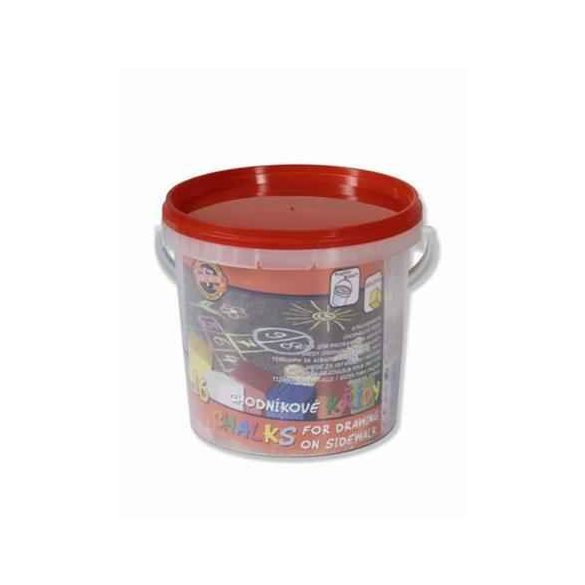 Járdakréta, vödörben, KOH-I-NOOR, vegyes szín