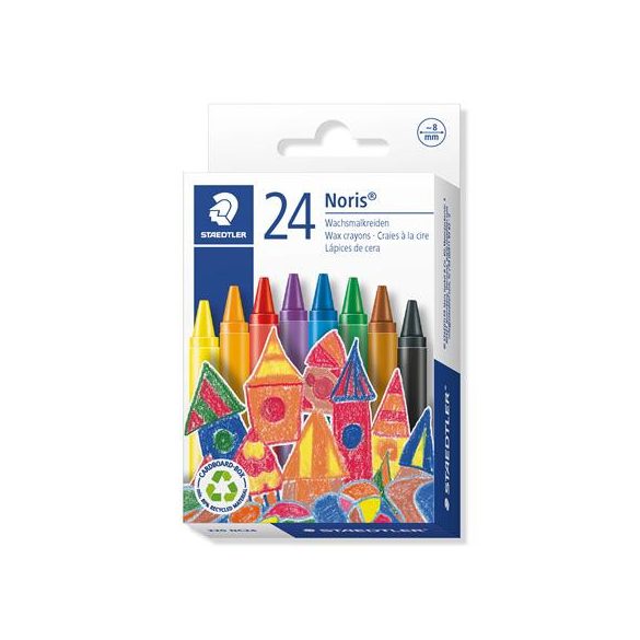 Zsírkréta, STAEDTLER "Noris Club", 24 különböző szín