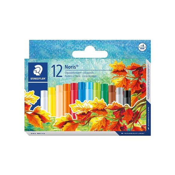 Olajpasztell kréta, STAEDTLER "Noris Club", 12 szín