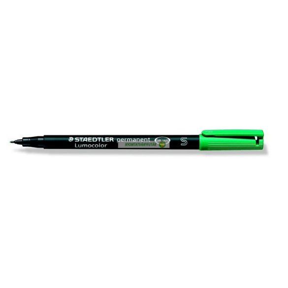Alkoholos marker, OHP, 0,4 mm, STAEDTLER "Lumocolor 313 S", zöld