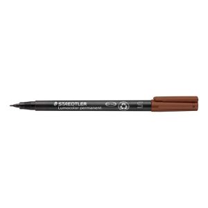 Alkoholos marker, OHP, 0,4 mm, STAEDTLER "Lumocolor 313 S", barna