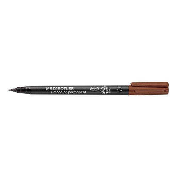 Alkoholos marker, OHP, 0,4 mm, STAEDTLER "Lumocolor 313 S", barna