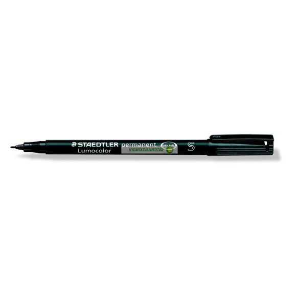 Alkoholos marker, OHP, 0,4 mm, STAEDTLER "Lumocolor 313 S", fekete