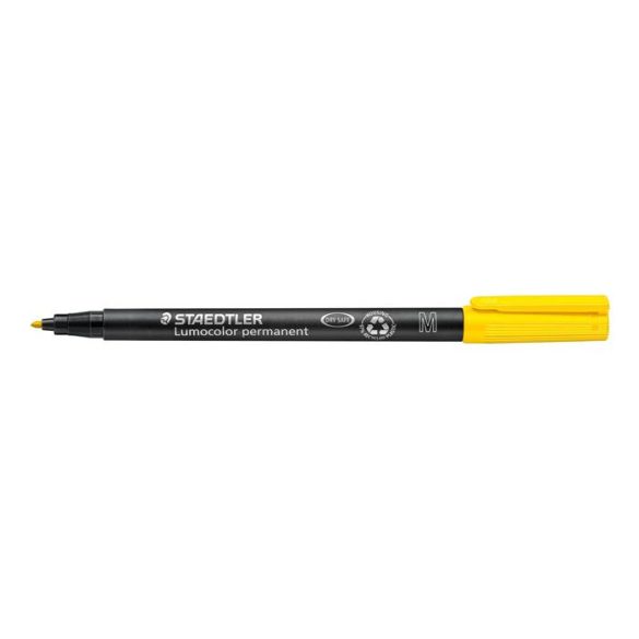 Alkoholos marker, OHP, 1 mm, STAEDTLER "Lumocolor 317 M", sárga