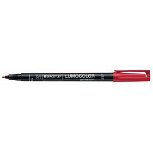 Alkoholos marker, OHP, 1 mm, STAEDTLER "Lumocolor 317 M", piros