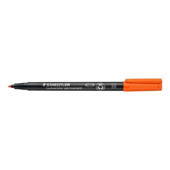 Alkoholos marker, OHP, 1 mm, STAEDTLER "Lumocolor 317 M", narancssárga