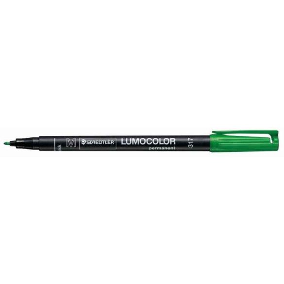 Alkoholos marker, OHP, 1 mm, STAEDTLER "Lumocolor 317 M", zöld