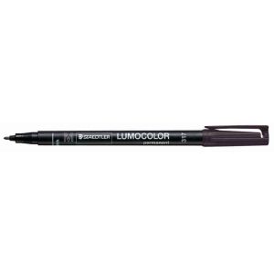 Alkoholos marker, OHP, 1 mm, STAEDTLER "Lumocolor 317 M", fekete
