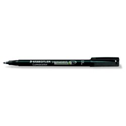   Alkoholos marker, OHP, 0,6 mm, STAEDTLER "Lumocolor 318 F", fekete